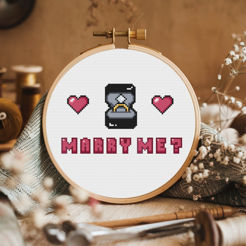 Love Cross Stitch Pattern, Wedding Cross Stitch Pattern