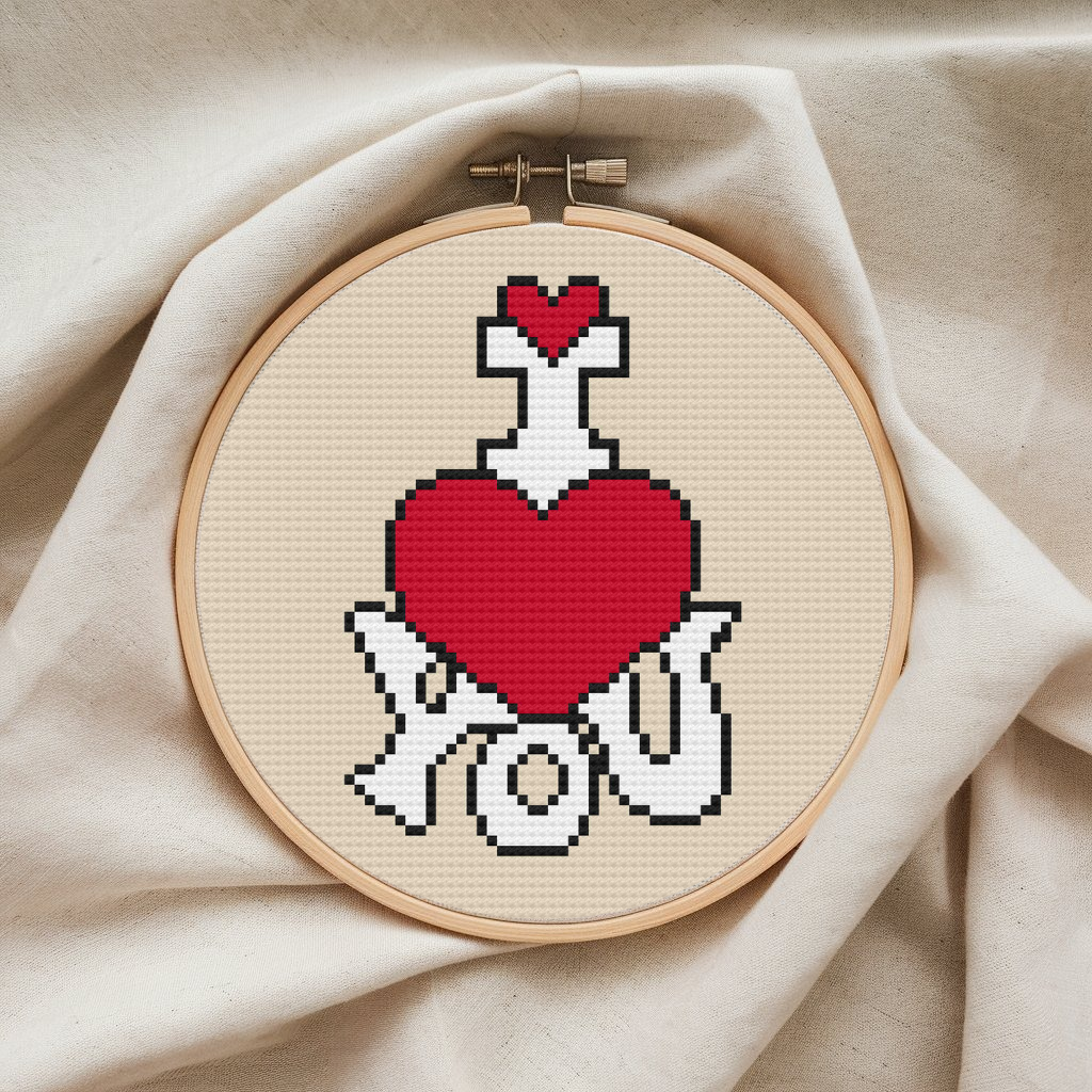 Valentine's Day Cross Stitch Pattern