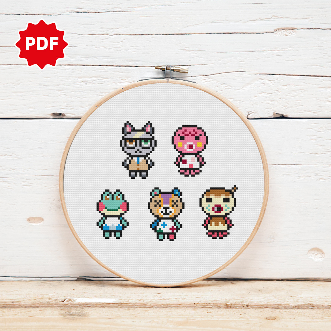 Animal Crossing Cross Stitch Pattern | Instant Download