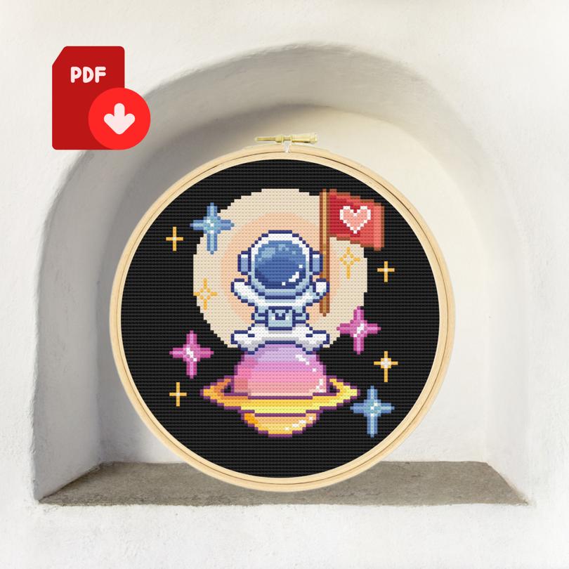 Space Cross Stitch Pattern
