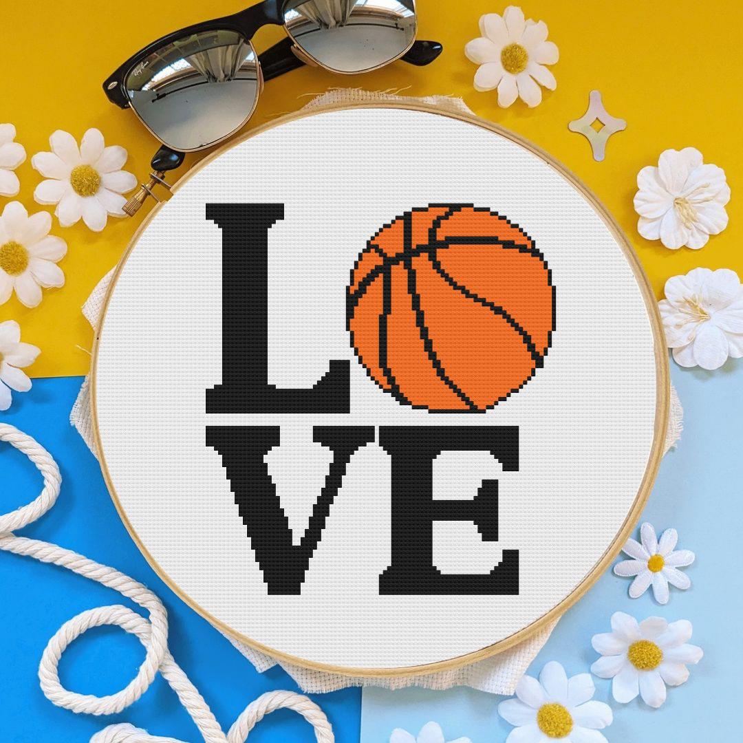 Basketball Cross Stitch Pattern