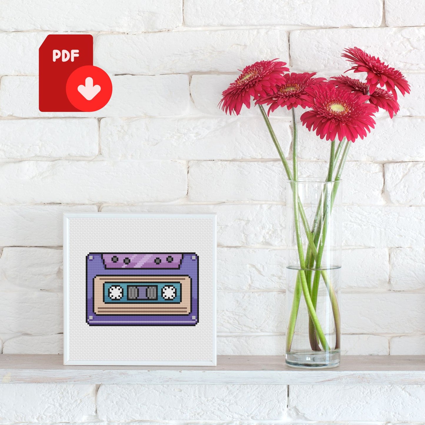 90s Cross Stitch Pattern