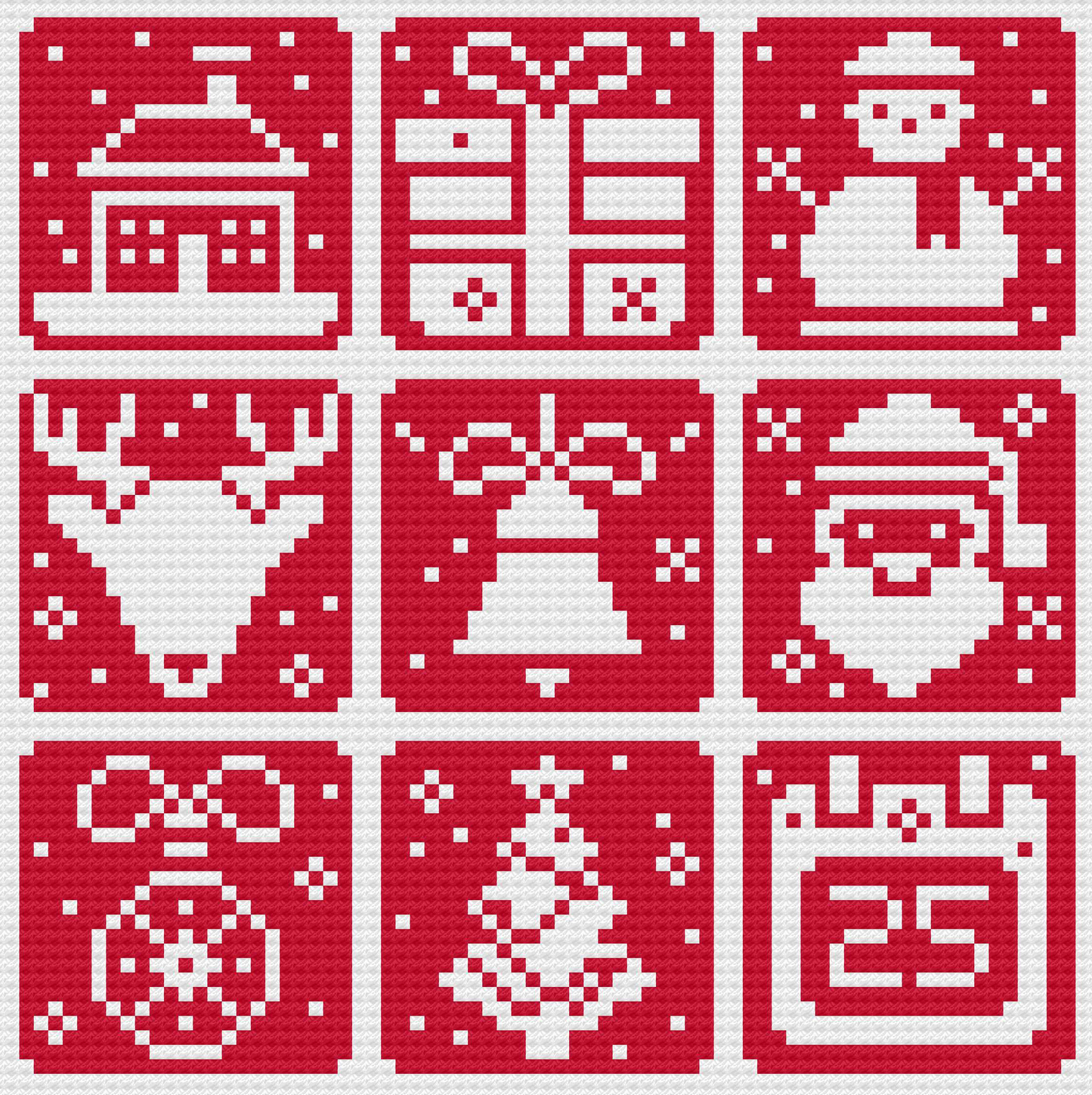 Santa Claus Cross Stitch Pattern
