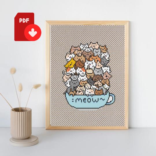 Coffee Cross Stitch Pattern