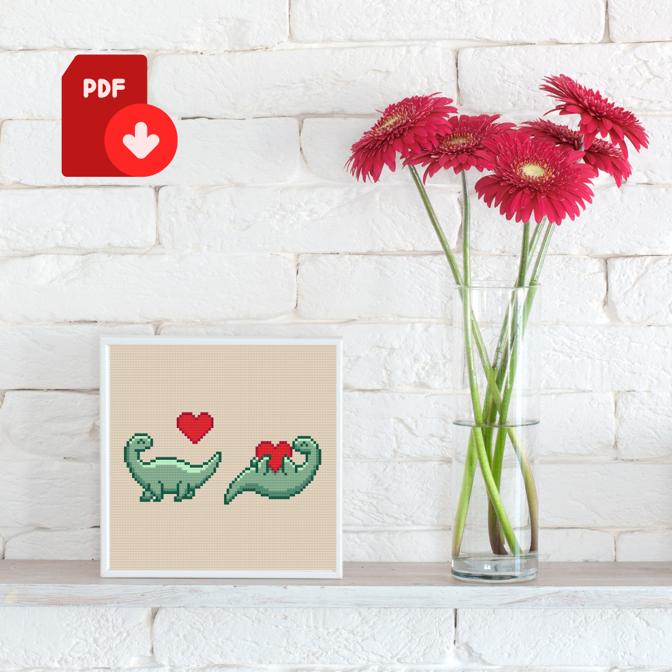 Dinosaur Cross Stitch Pattern