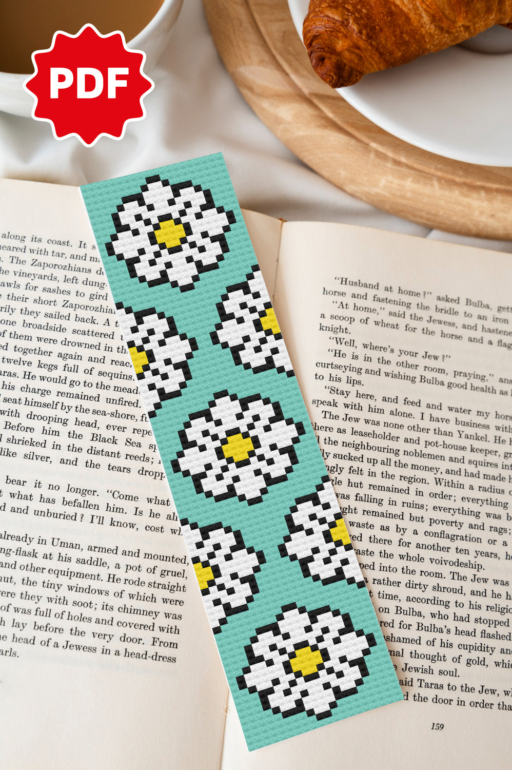 Daisy Flower Cross Stitch Pattern