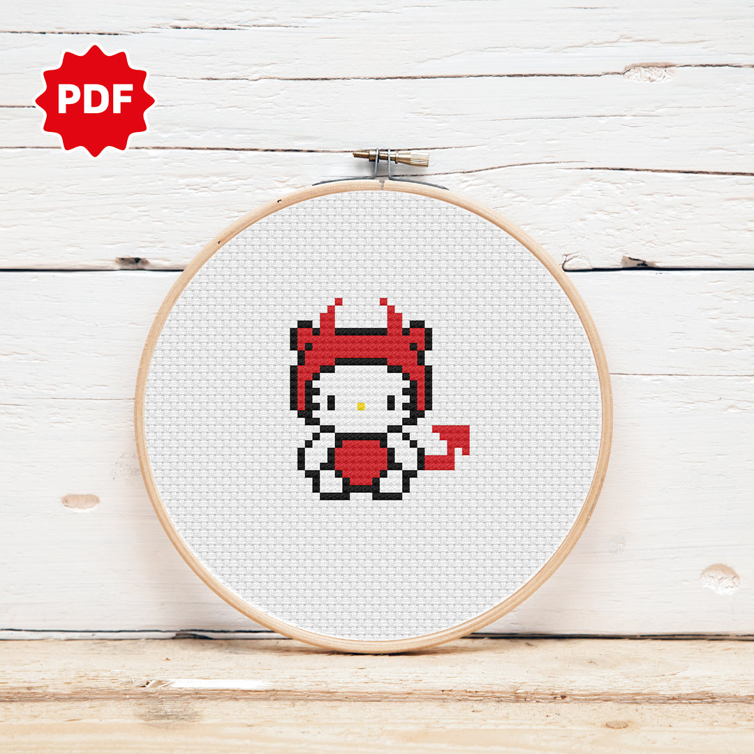 Hello Kitty Cross Stitch Pattern