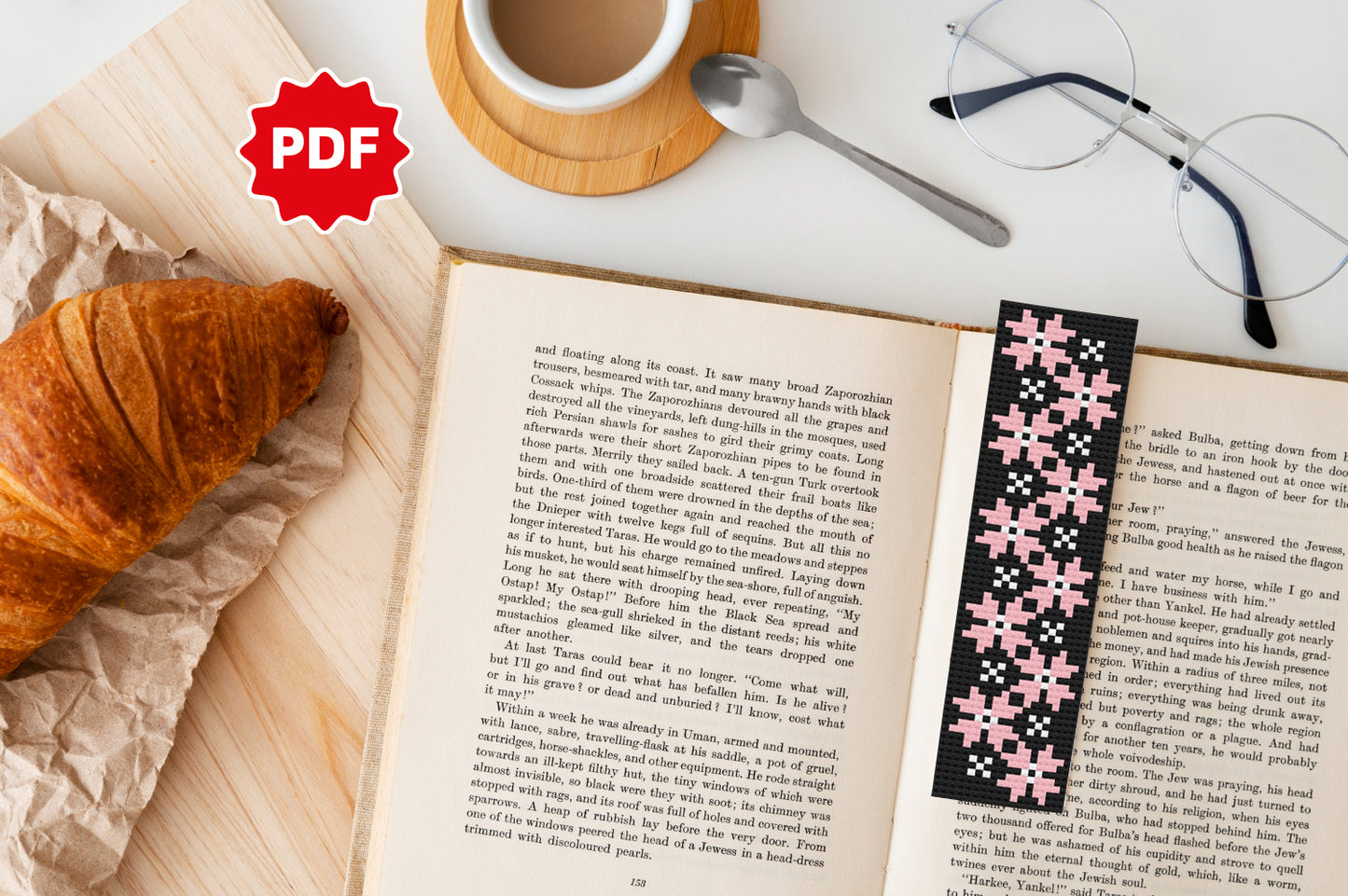 Flower Bookmark Cross Stitch