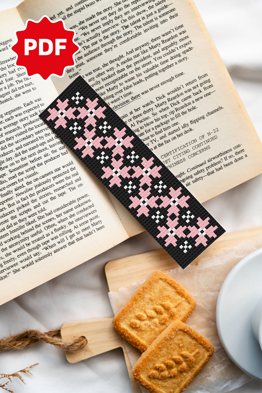 Flower Bookmark Pattern