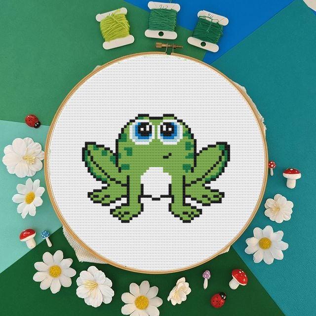 Frog Cross Stitch Pattern