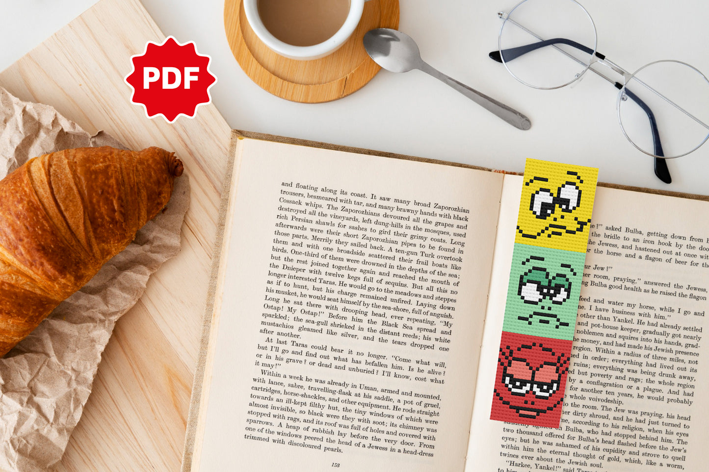 Funny Bookmark Cross Stitch Pattern