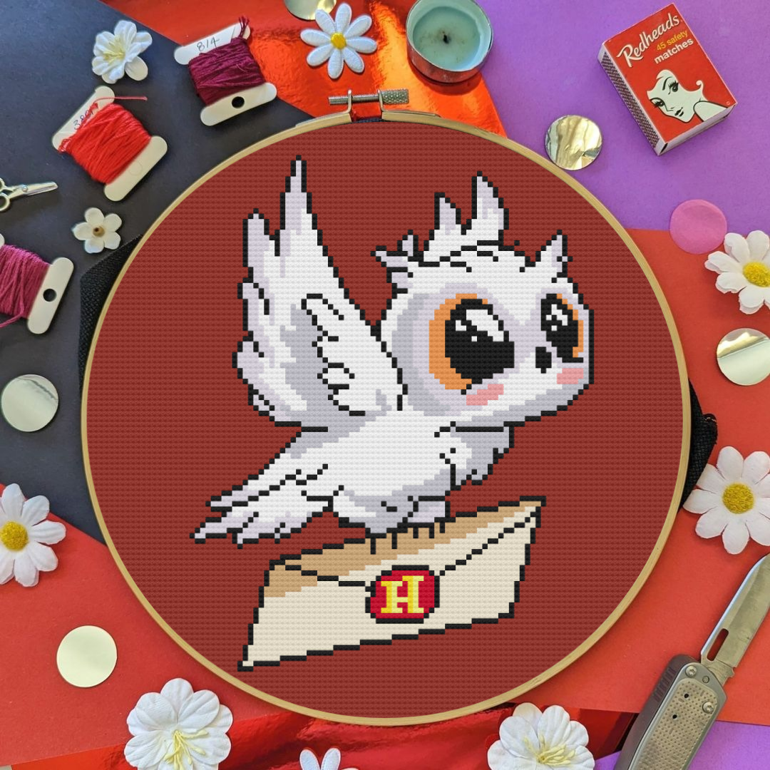 Hedwig Harry Potter Cross Stitch Pattern | Instant Download – Camy's Stitch hedwig-harry-potter-cross-stitch-pattern-instant-download-camy-s-stitch