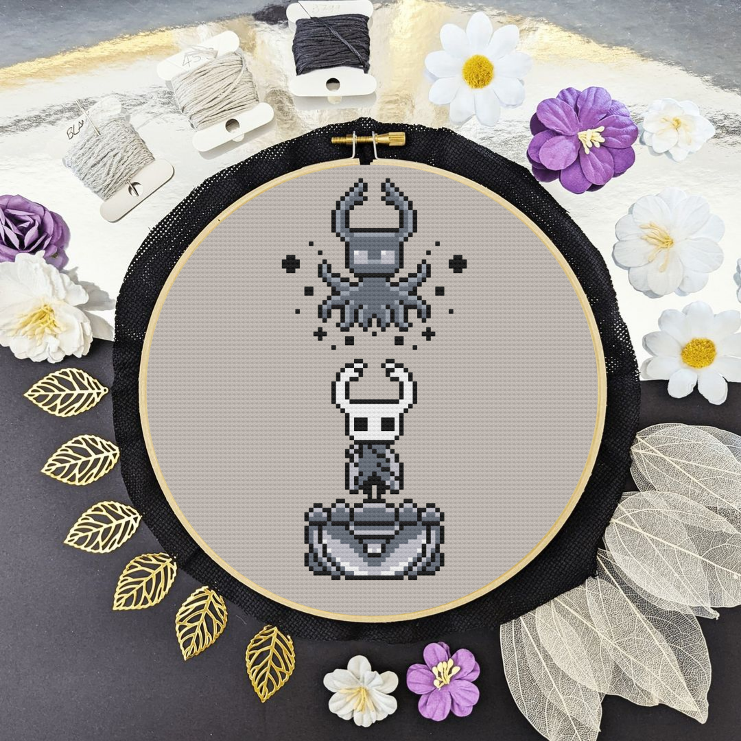 Hollow Knight Cross Stitch Pattern
