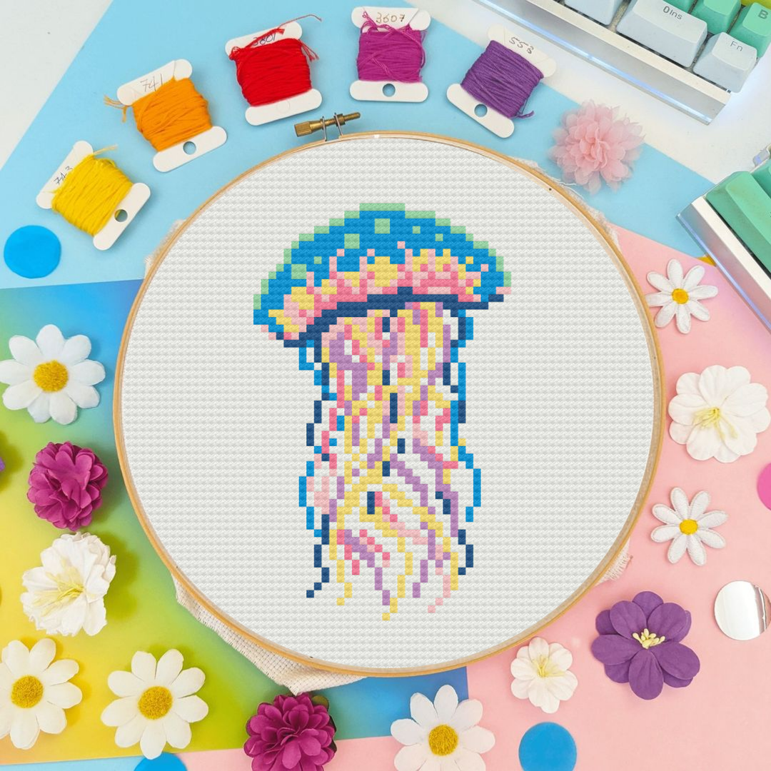 Jellyfish Cross Stitch Pattern