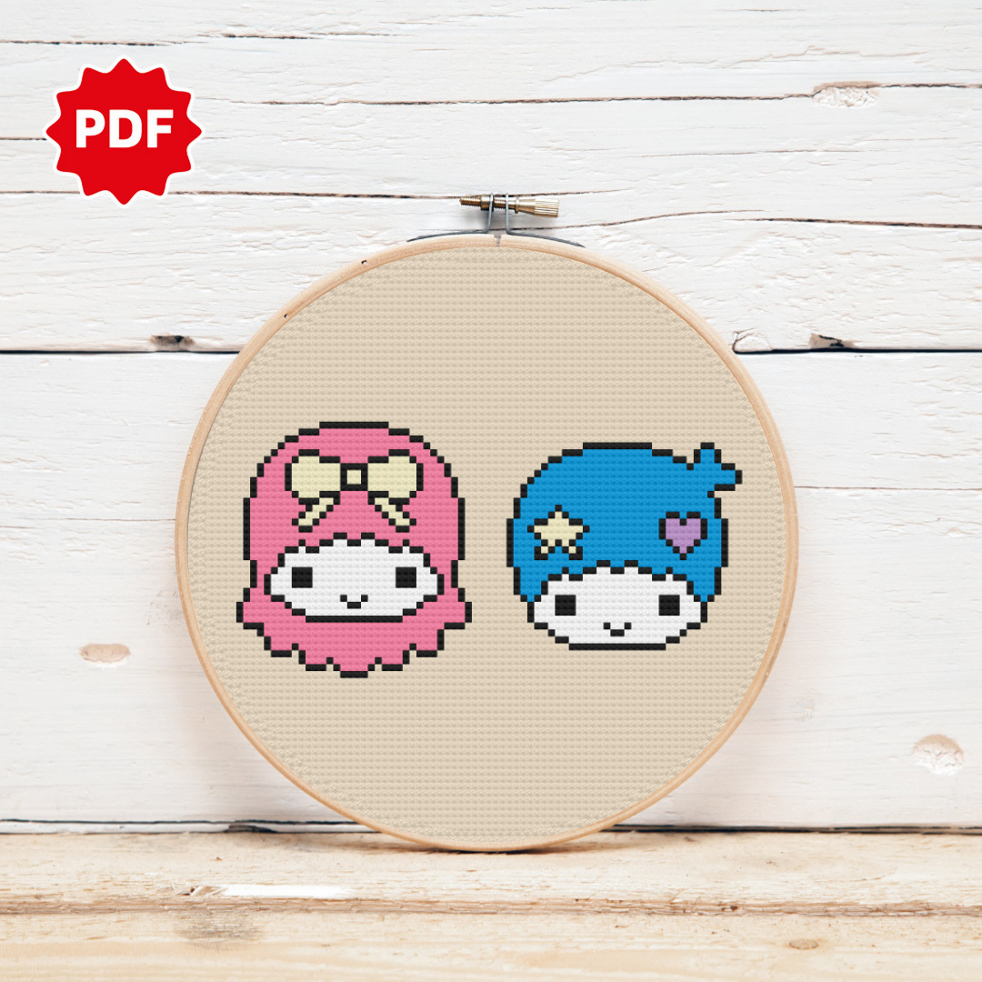 Kiki And Lala Cross Stitch