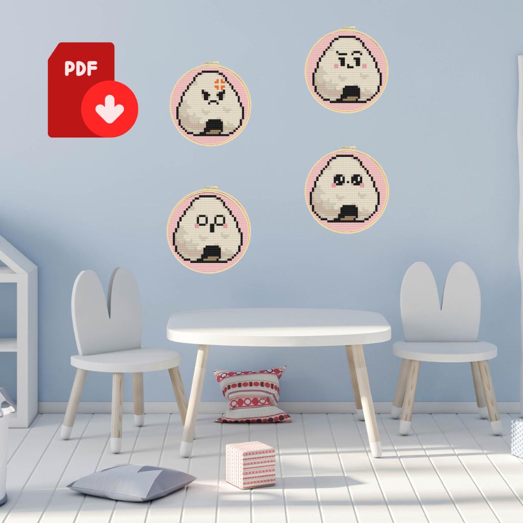 Japanese Food Cross Stitch Pattern