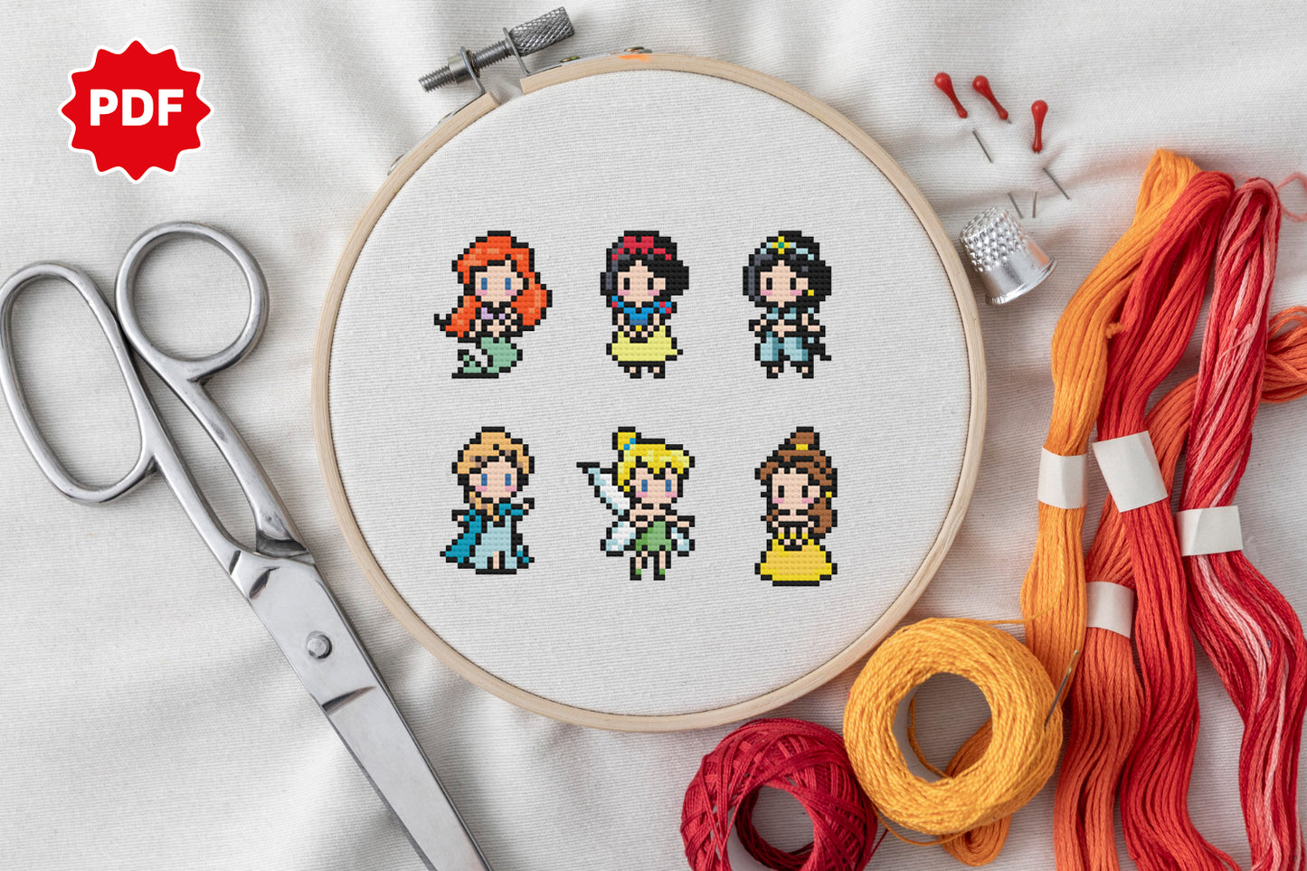 Small Disney Cross Stitch Pattern
FRozen Cross Stitch
Cinderella Cross Stitch