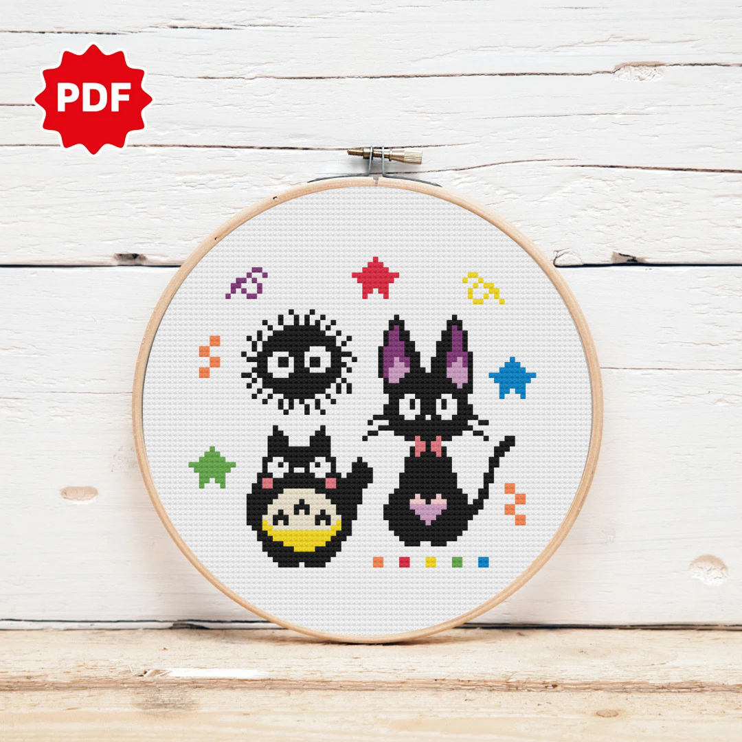 Studio Ghibli Cross Stitch Pattern