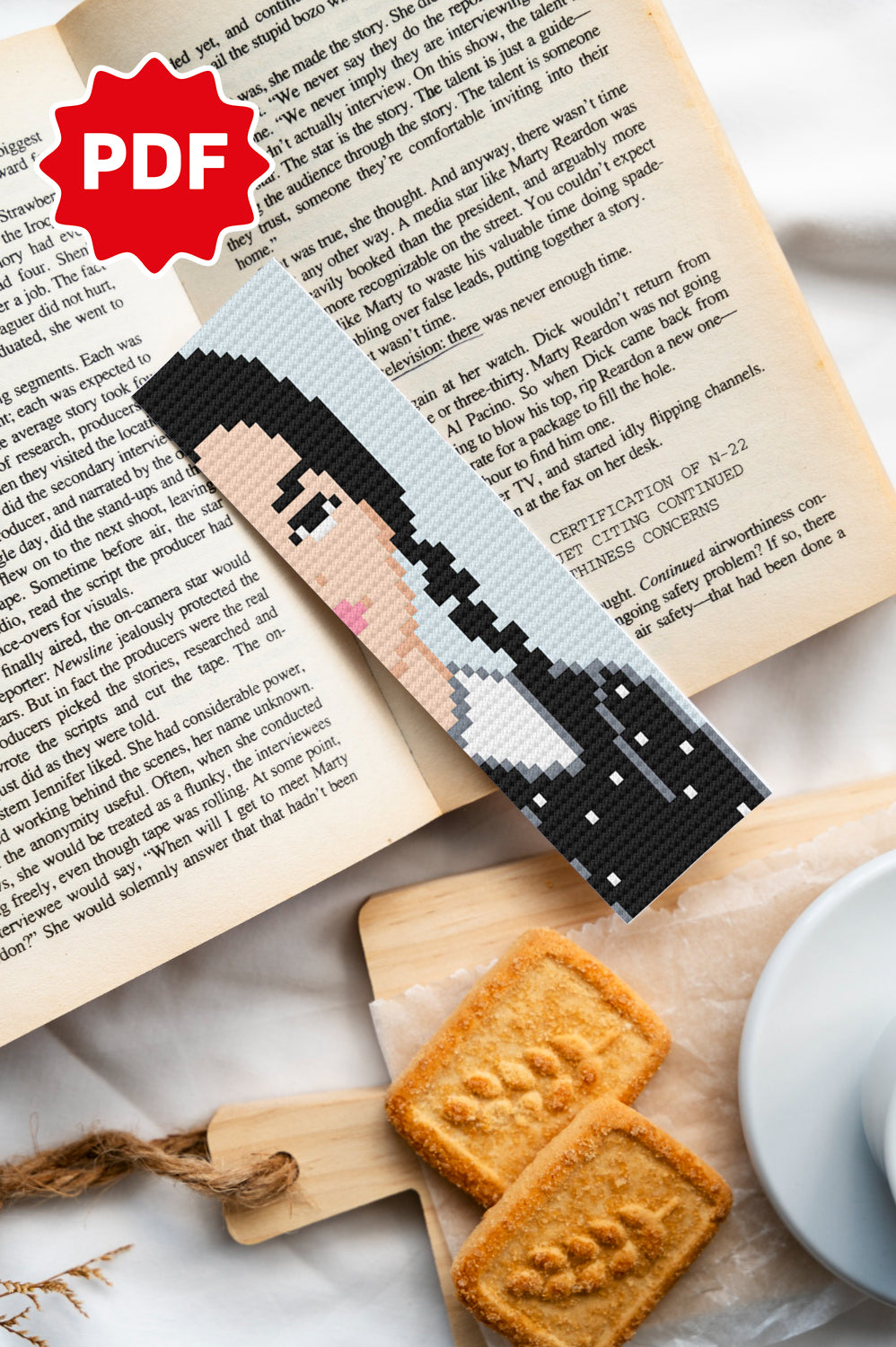 Wednesday Cross Stitch, Easy BookMark Cross Stitch Pattern