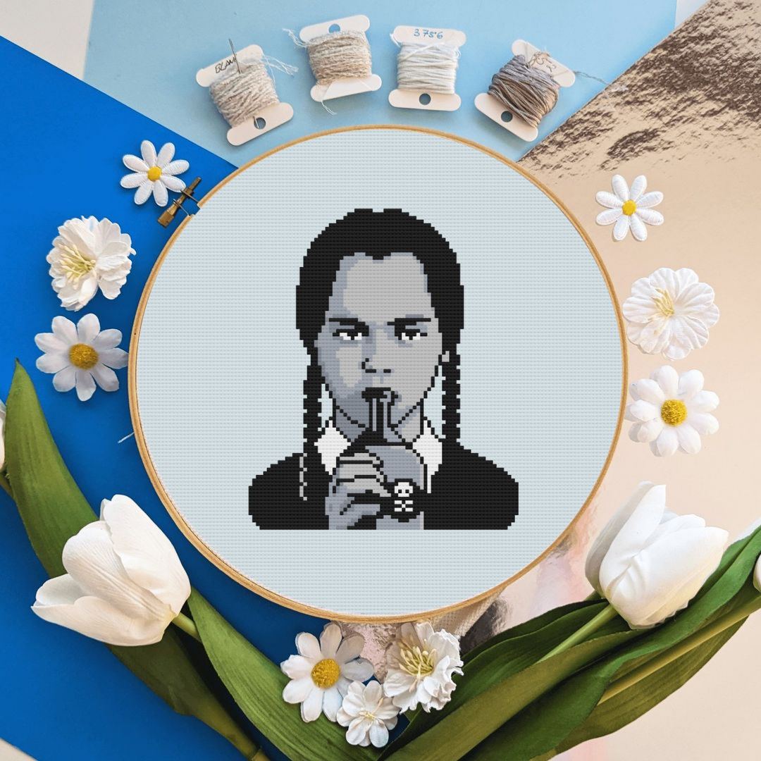 Adams Family Cross Stitch Pattern 