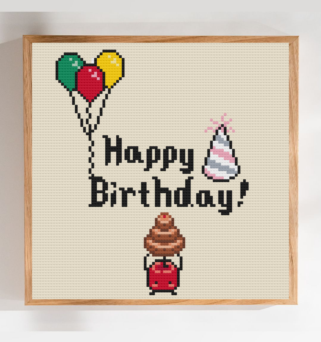 Birthday Stardew Valley Cross Stitch Pattern, Nerdy Cross Stitch