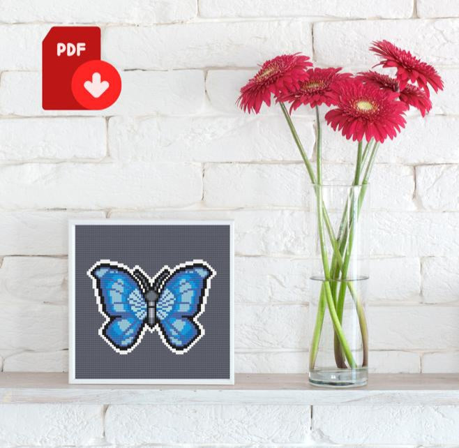 Butterfly Counted Cross Stitch Pattern