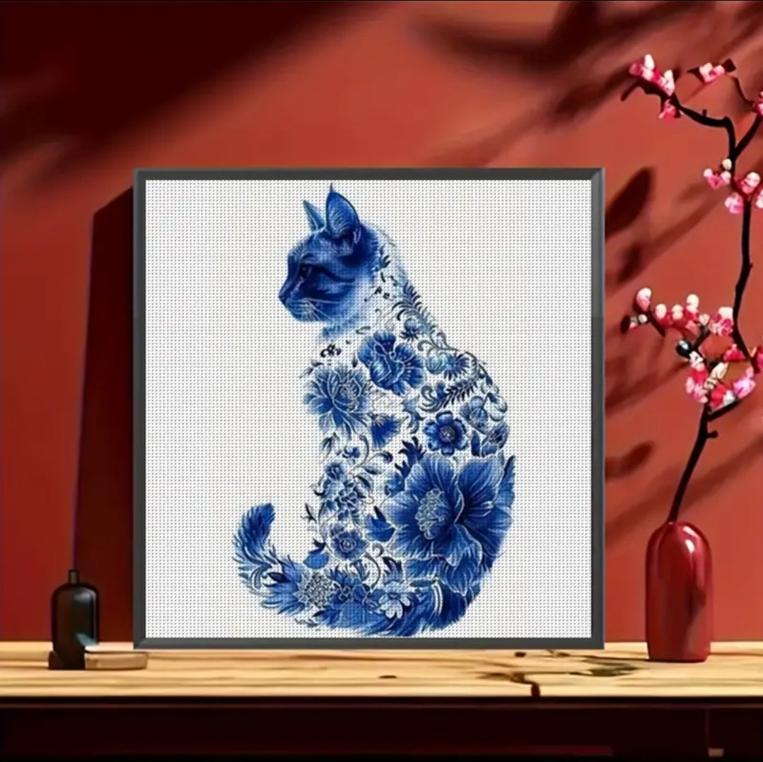 Cute Cat Cross Stitch Kit