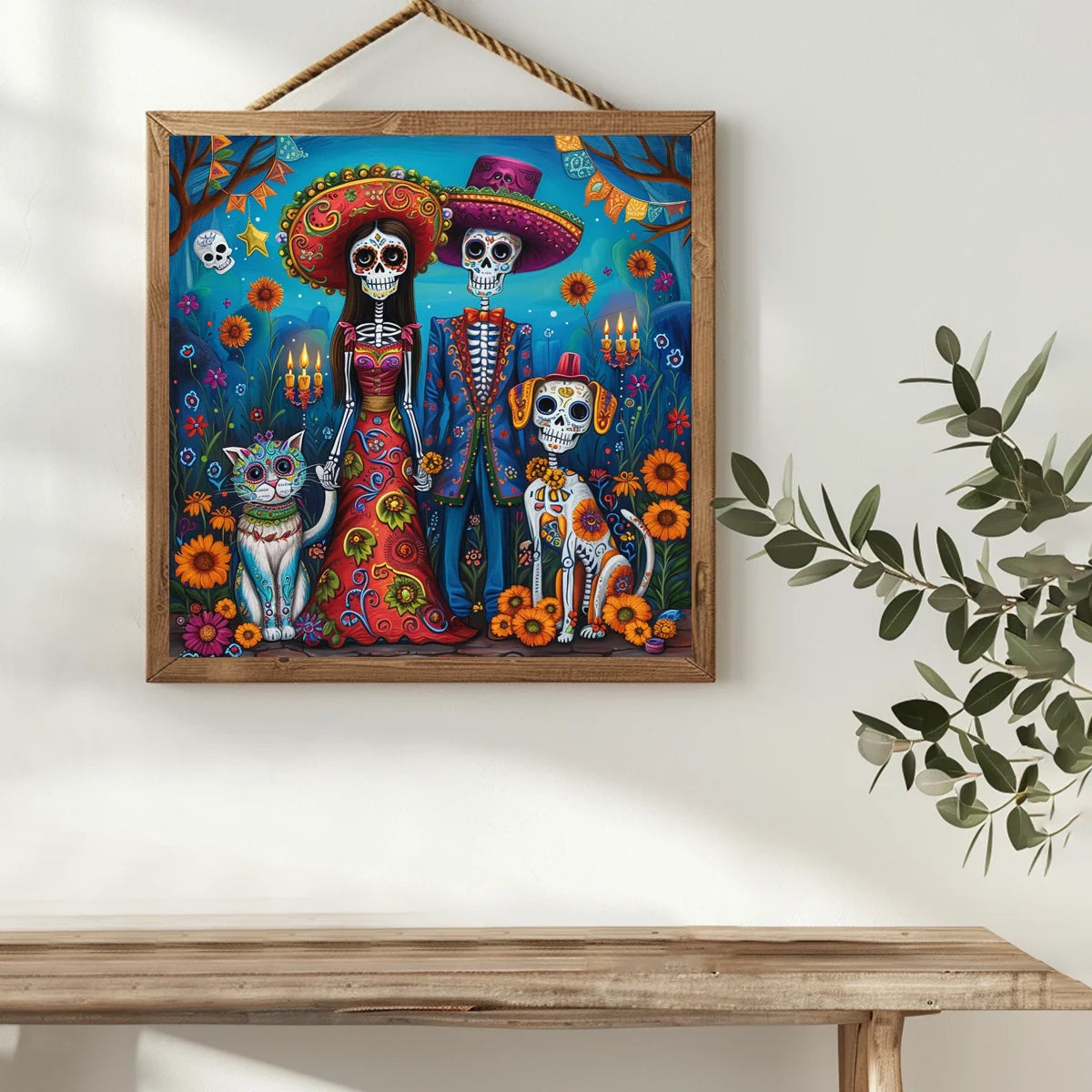 Day of the Dead People Cross Stitch Pattern – Sugar Skull Style