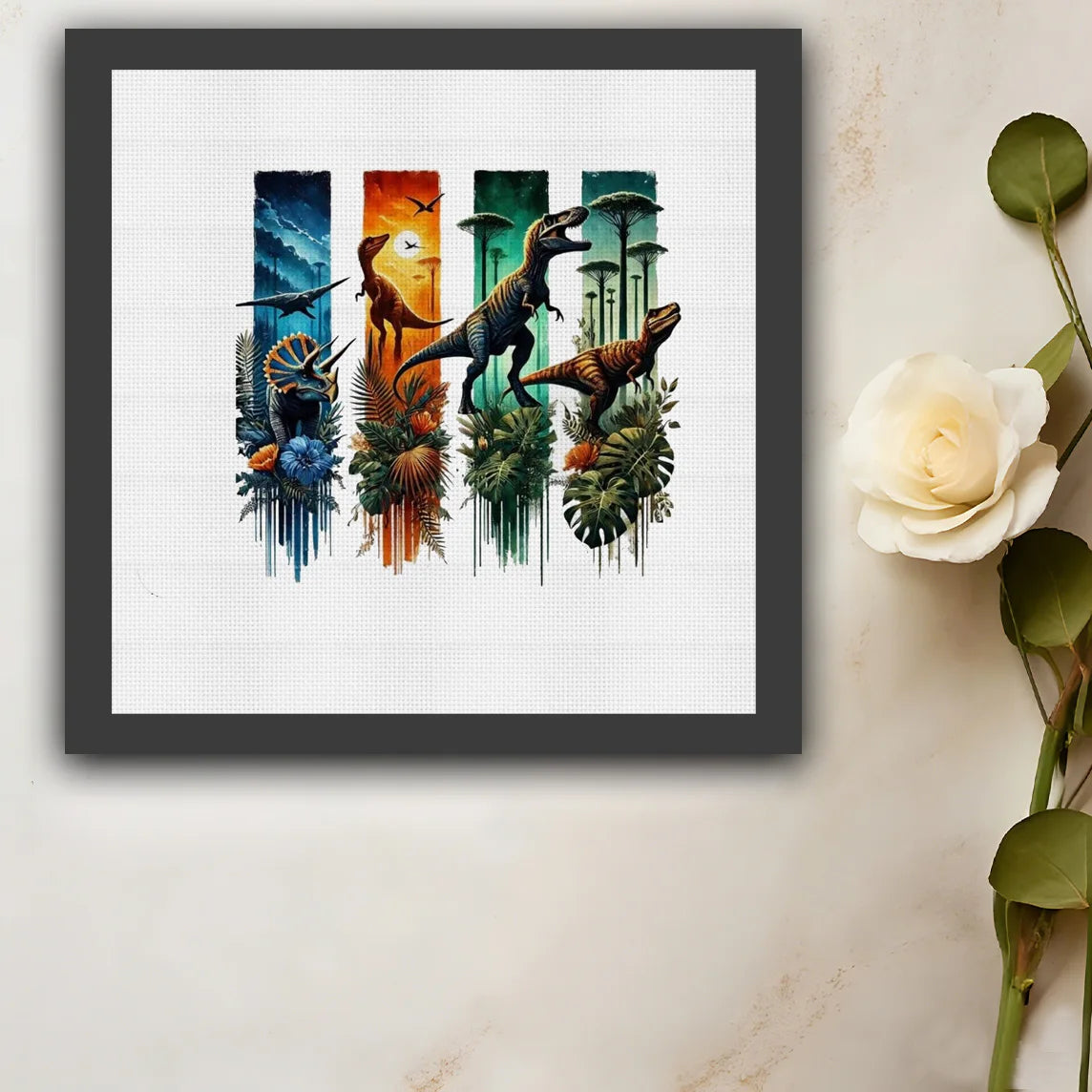 Dinosaurs Cross Stitch Kit for Beginners