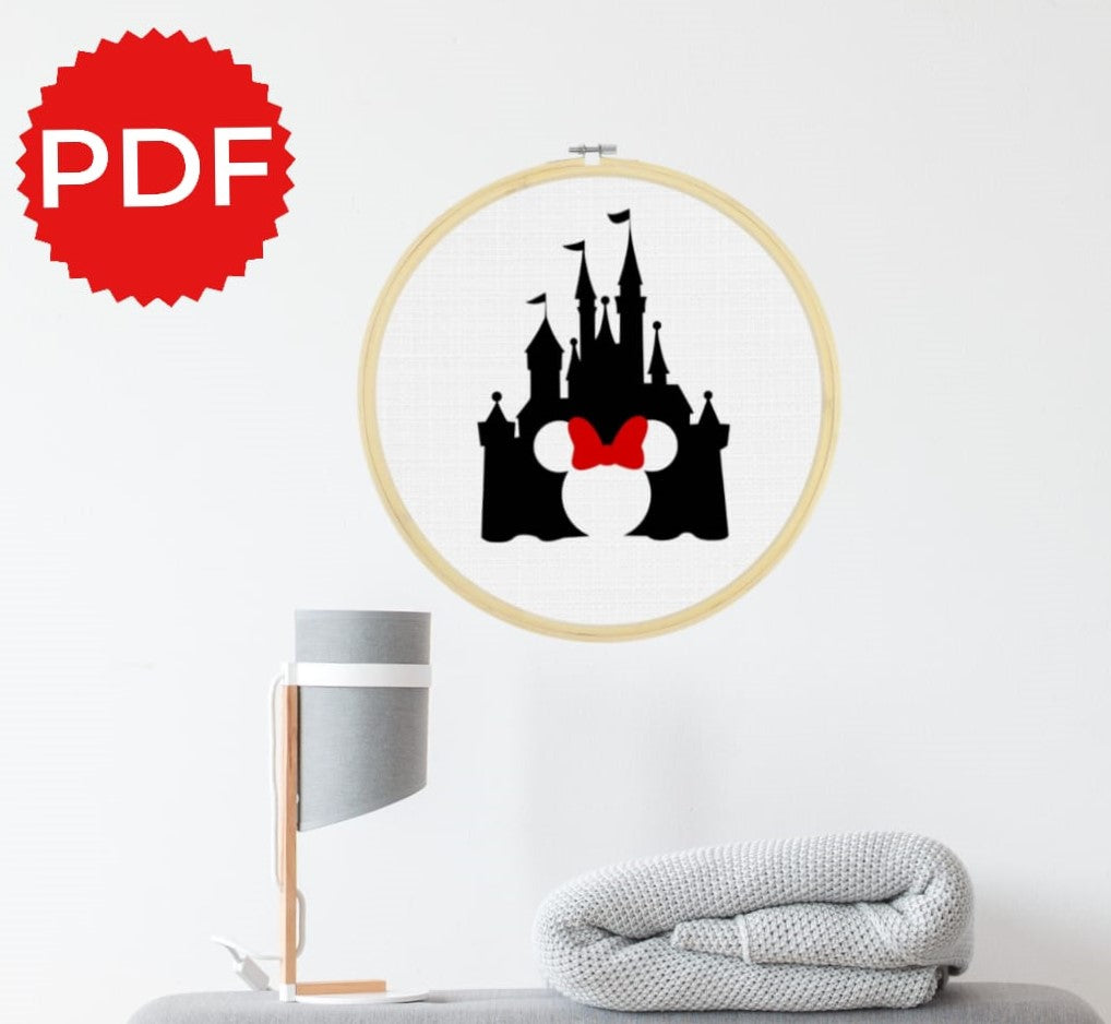 Disney Castle Cross Stitch Pattern 
Disney Cross Stitch pattern