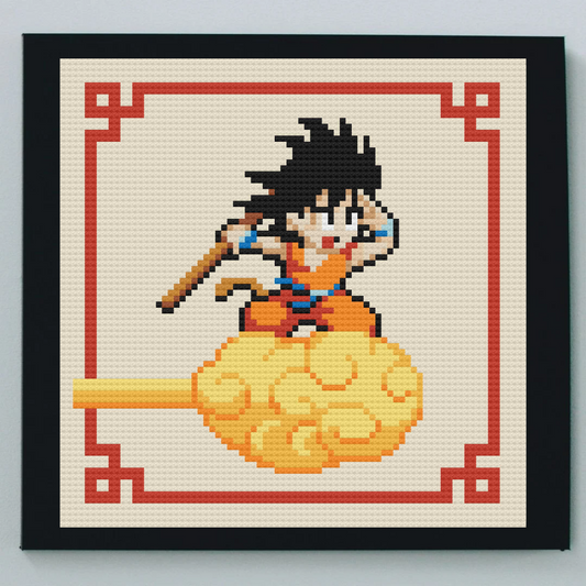 Dragon Ball Z Cross Stitch Pattern, Son Goku Cross Stitch Pattern