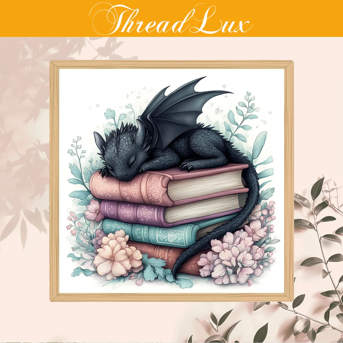 Dragon Printed Cross Stitch Kit 
