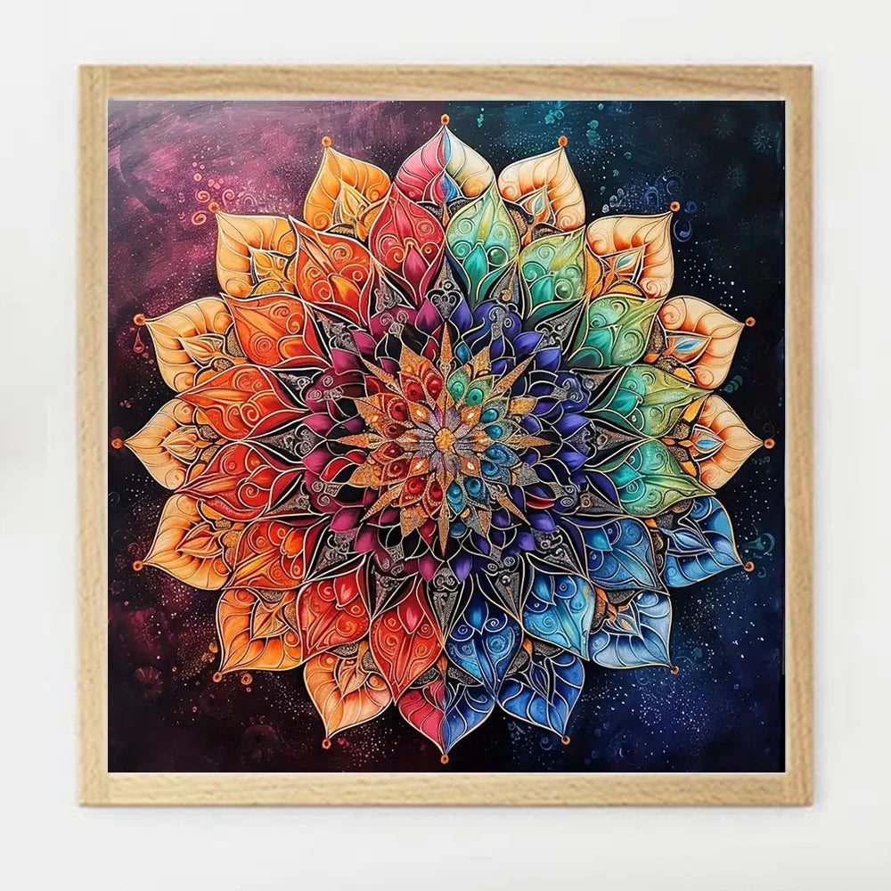 Flower Mandala Cross Stitch Kit