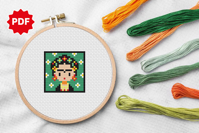 Frida Cross Stitch Pattern