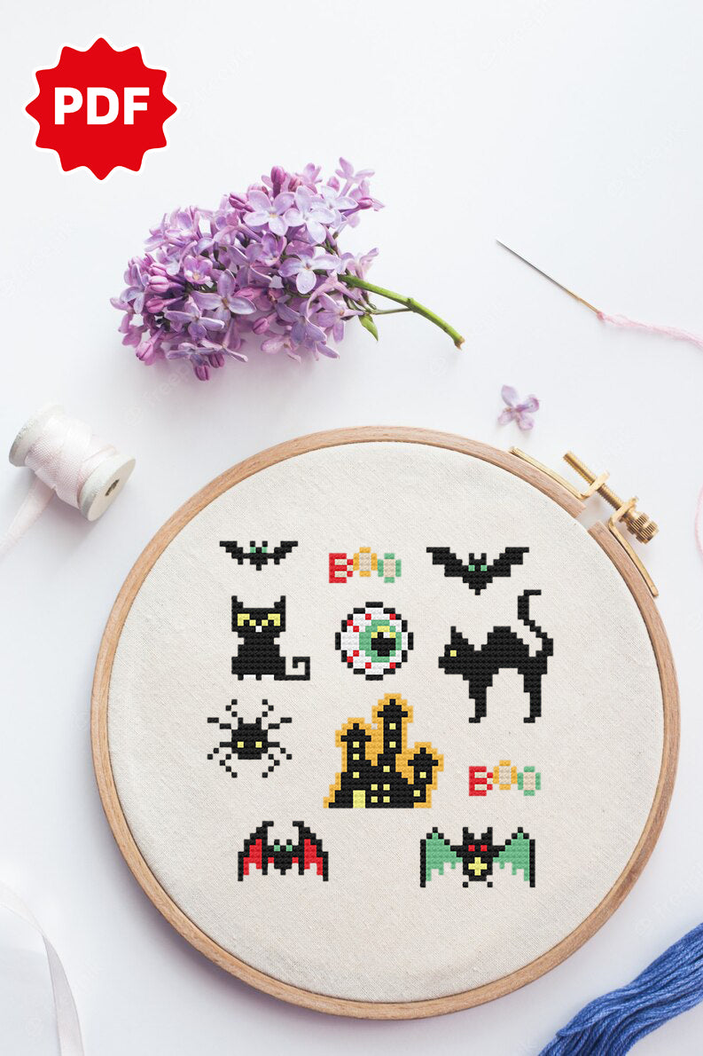 Halloween Cross Stitch Pattern