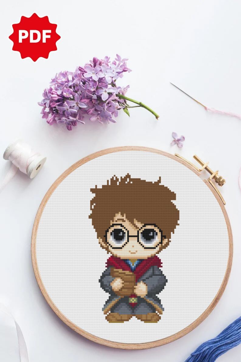 Cute Harry Potter Cross Stitch Pattern