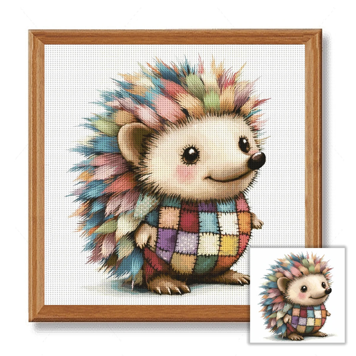 Hedgehog Cross Stitch Kit, Cross Stitch Kit For Beginner