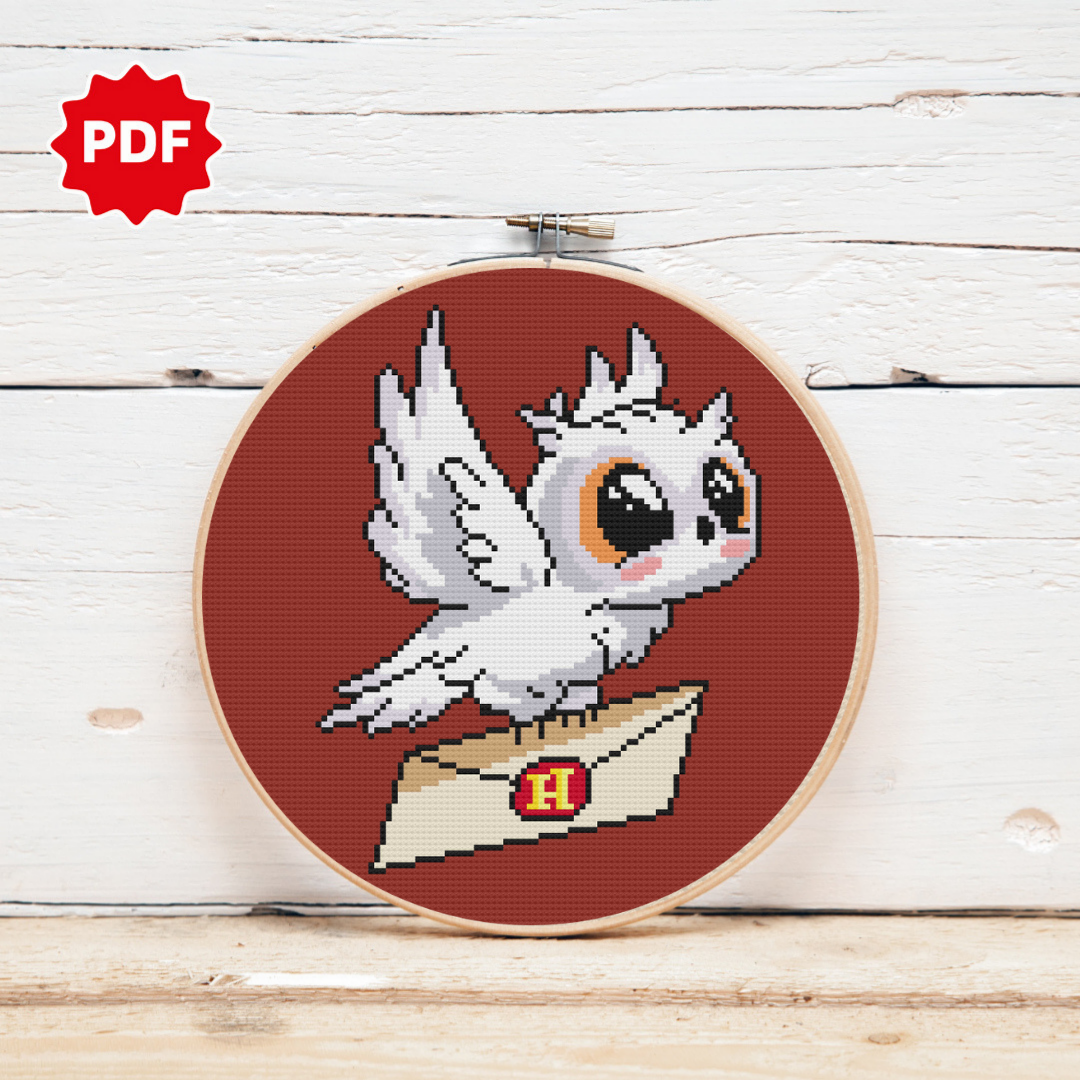 Harry Potter Cross Stitch Pattern, Hedwig Cross Stitch Pattern