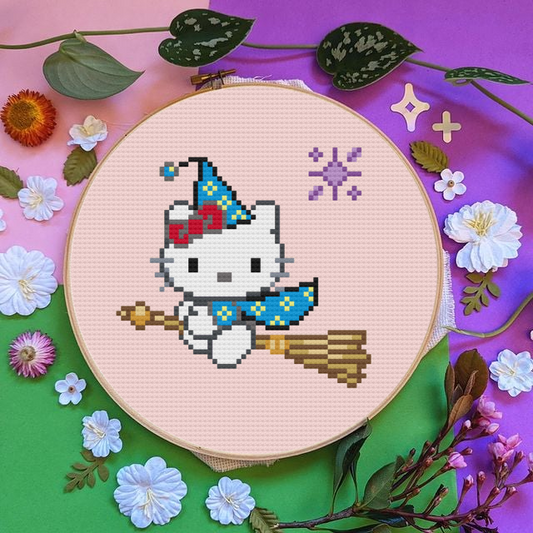 Halloween Hello Kitty Cross Stitch