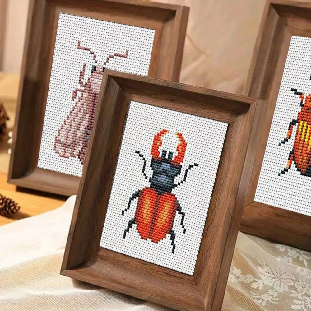 Insects Printed Cross Stitch Kit