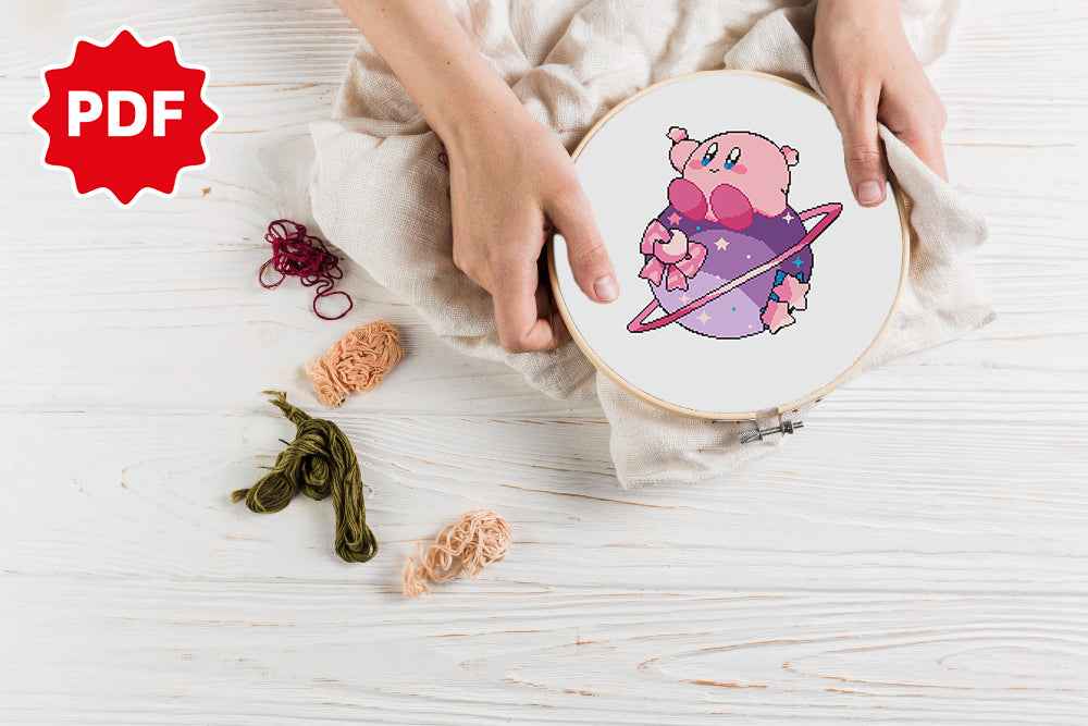 Cross Stitch Kirby Pattern