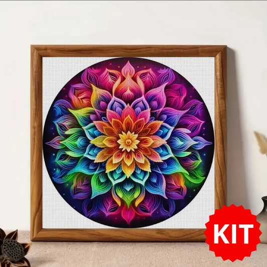 Mandala Cross Stitch Kit