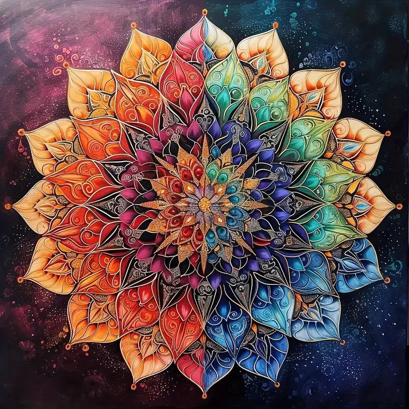 Mandala Flower Cross Stitch Kit