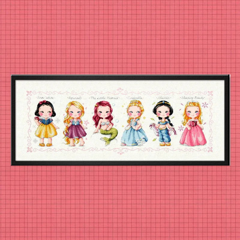 Mini Disney Princess Cross Stitch Kit
