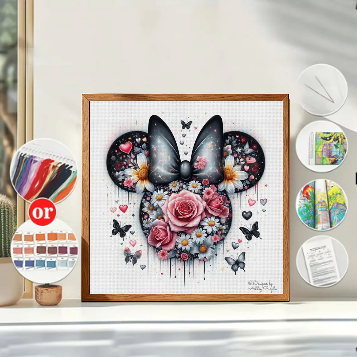 Minnie Mouse Cross Stitch Kit 