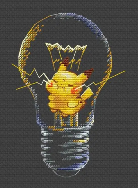 Pikachu Pokemon Cross Stitch Kit