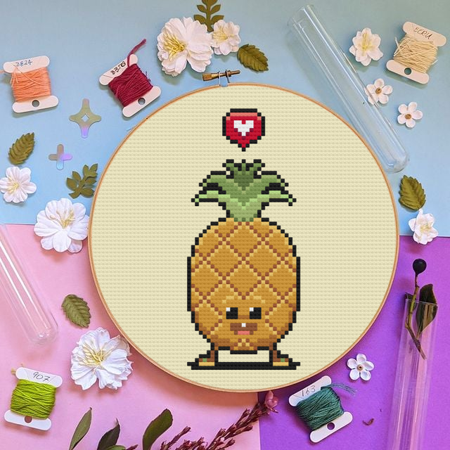 Pineapple Cross Stitch Pattern