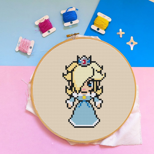 Princess Rosalina Cross Stitch Pattern, SUper Mario Cross Stitch Pattern