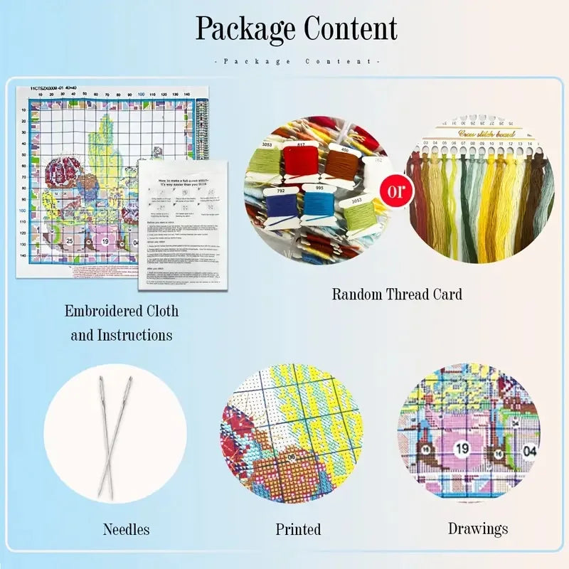 Stained Glass Hummingbird Cross Stitch Kit