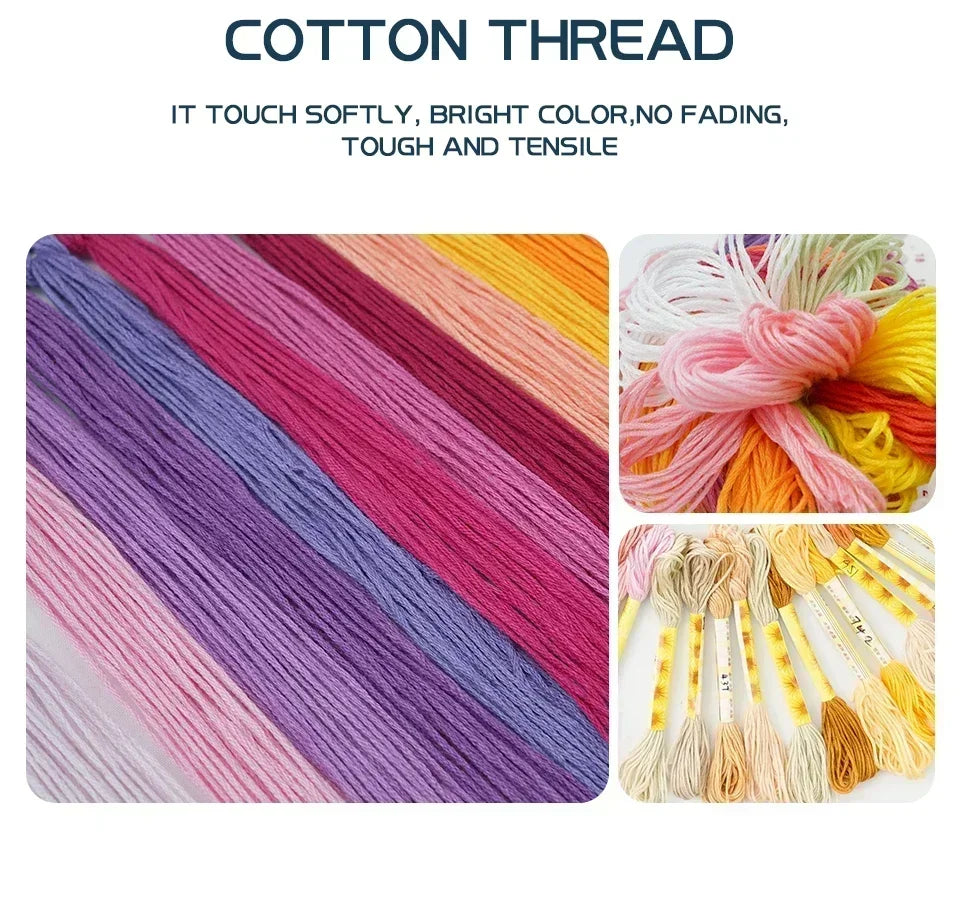 Enchanted Rose Stained Glass Cross Stitch Kit